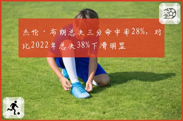 杰伦·布朗总决三分命中率28%,对比2022年总决38%下滑明显